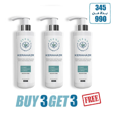 KERAHAIR SHAMPOO OFFER 3 (buy 3 get 3 free )