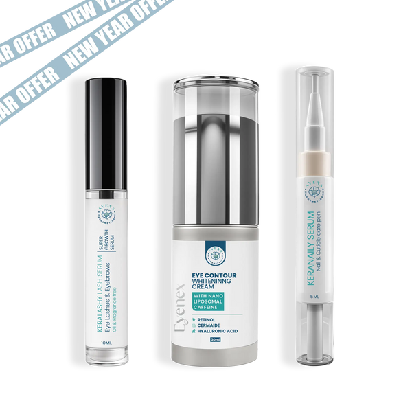 NEW YEAR OFFER (KERALASHY SERUM + KERANAILY SERUM + EYENEX CREAM )