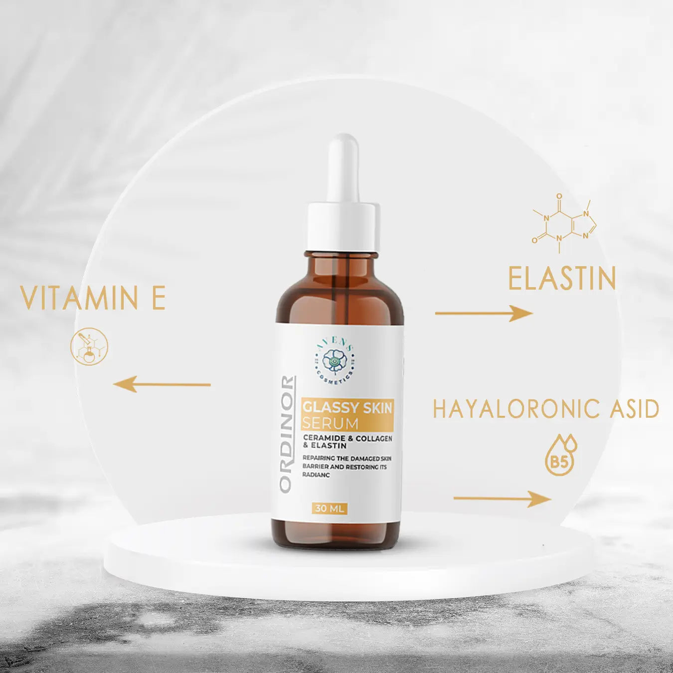 ORDINOR GLASSY SKIN SERUM OFFER 3 (buy 3 get 3 free )