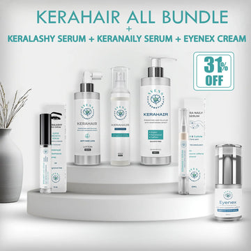 KERAHAIR GROUP + KERALASHY SERUM + KERANAILY SERUM + EYENEX CREAM