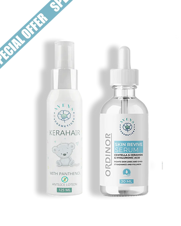 KERAHAIR ANTILICE LOTION X ORDINOR REVIVE SKIN SERUM