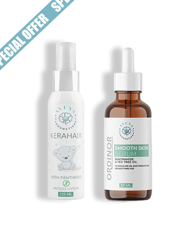 KERAHAIR ANTILICE LOTION X ORDINOR SMOOTH SKIN SERUM