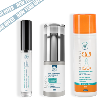 NEW YEAR OFFER (EYENEX CREAM + KERALASHY SERUM + KERATENSIVE SUN SCREEN  )