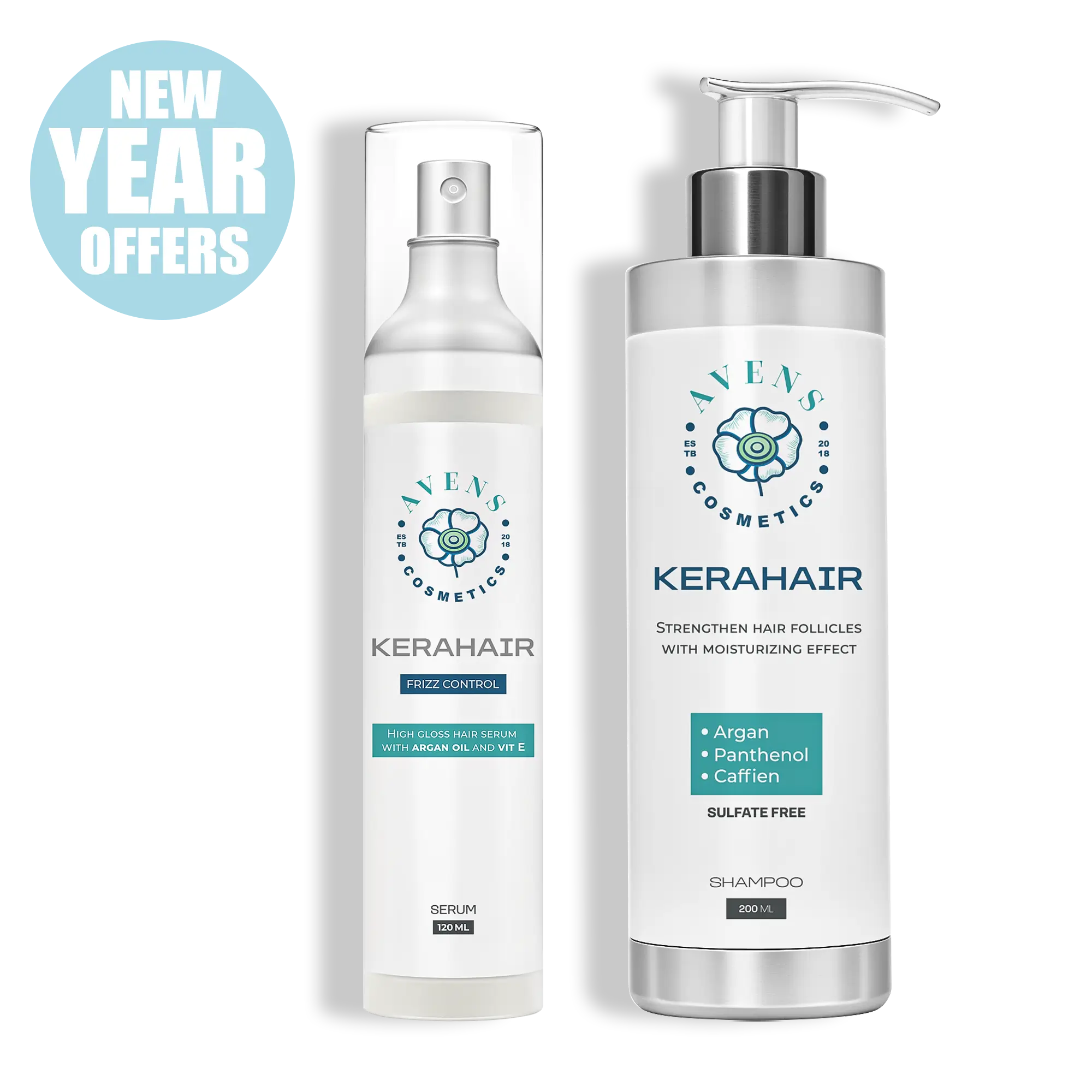 NEW YEAR OFFER ( KERAHAIR SHAMPOO + KERAHAIR SERUM )