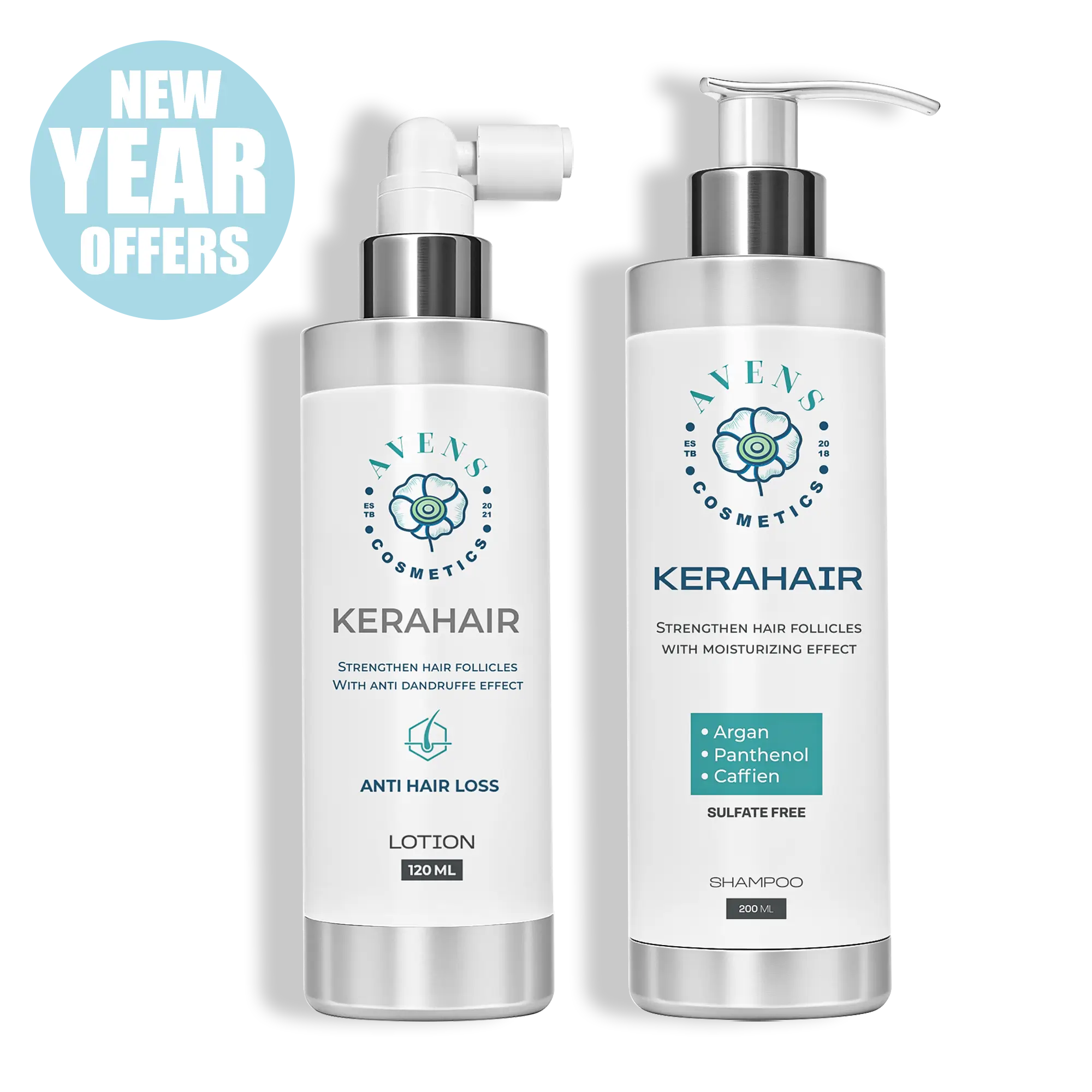 NEW YEAR OFFER ( KERAHAIR SHAMPOO + KERAHAIR LOTION )