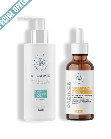 KERAHAIR SHAMPOO X ORDINOR GLASSY SKIN SERUM
