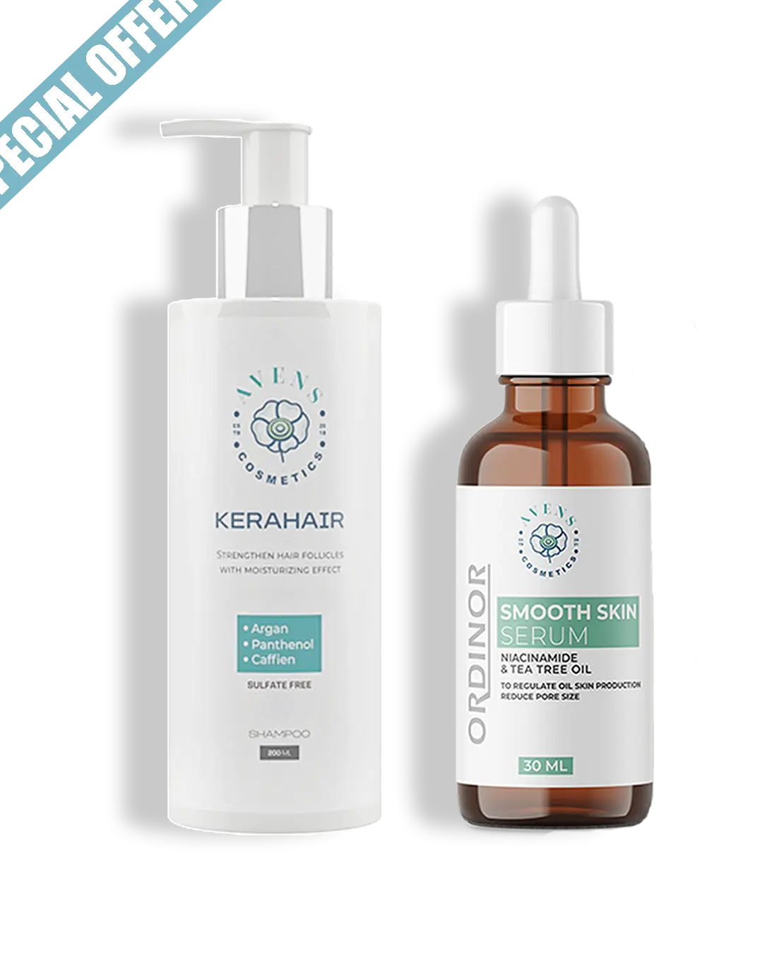 KERAHAIR SHAMPOO X ORDINOR SMOOTH SKIN SERUM