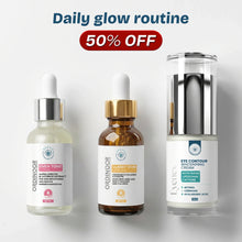 Daily glow routine (Glassy skin serum  for AM +Even tone serum for  PM + Eyenex cream)