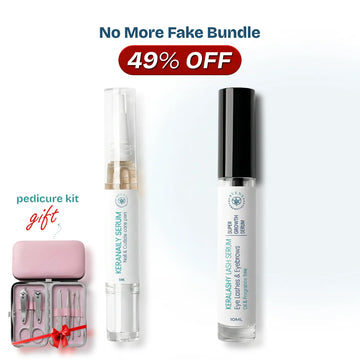 (No more fake) bundle (keraNaily serum keraLashy serum pedicure kit (gift ))