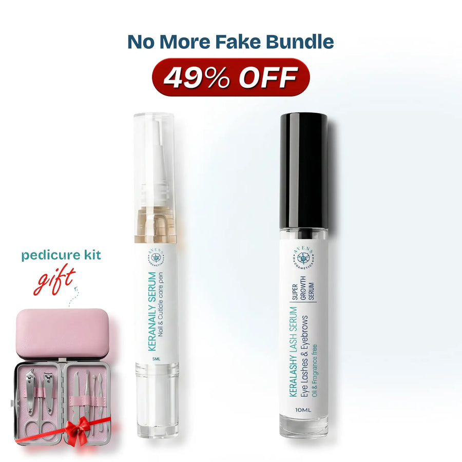 (No more fake) bundle (keraNaily serum keraLashy serum pedicure kit (gift ))