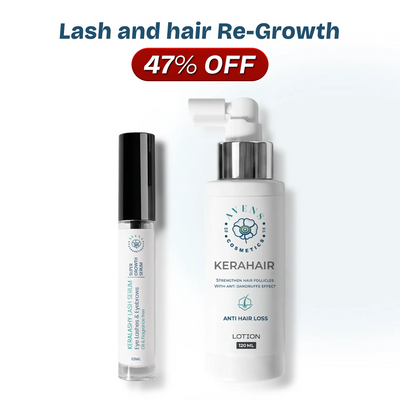 Lash and hair Re-Growth (KERA LASHY SERUM + KERAHAIR LOTION )