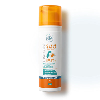 Keratensive Cream Gel Sunscreen + Acne Treatment (SPF 50+ & Niacinamide)