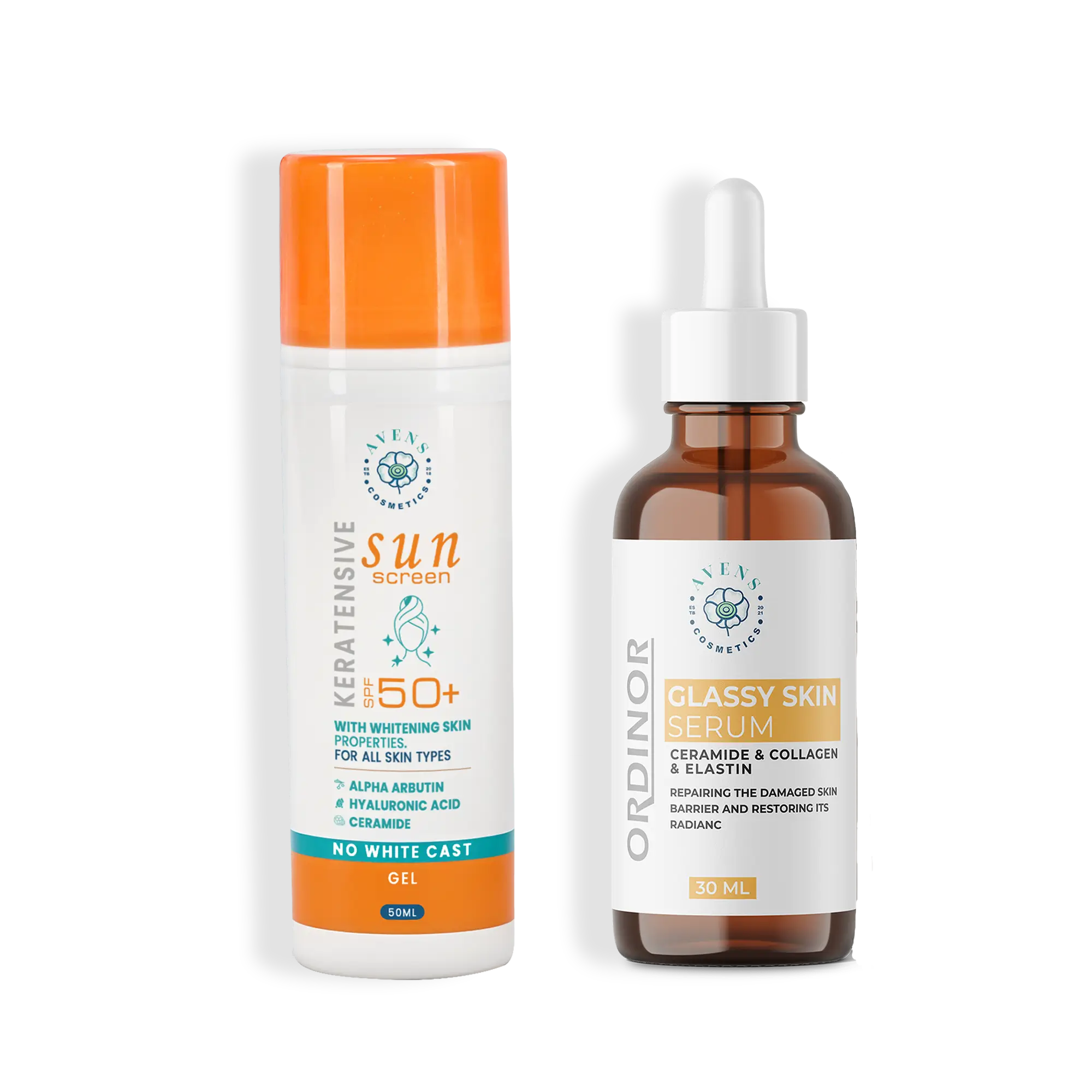 KERATENSIVE SUN SCREEN X ORDINOR GLASSY SKIN SERUM