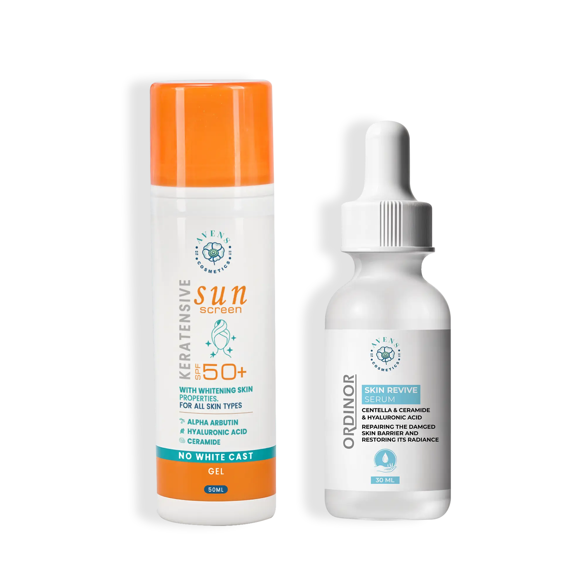 KERATENSIVE SUN SCREEN X ORDINOR REVIVE SKIN SERUM