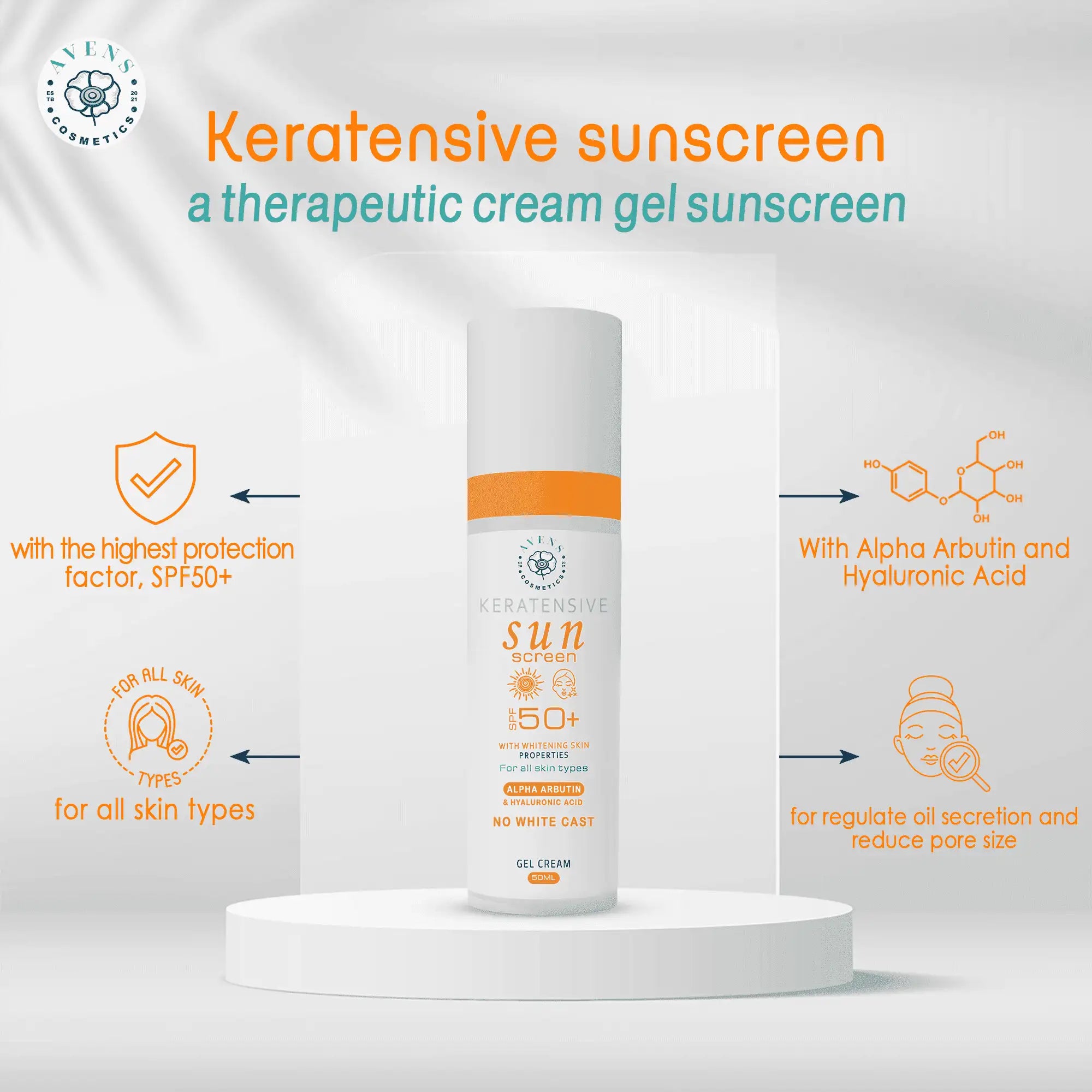 KERATENSIVE SUN SCREEN OFFER 2 (Alpha arbutin+ NIACINAMIDE)